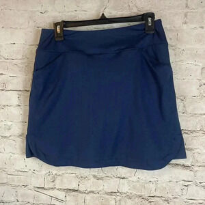 Chase 54 Women's Small Navy Blue Gold Golf Skirt Polyester Spandex S Sm Active